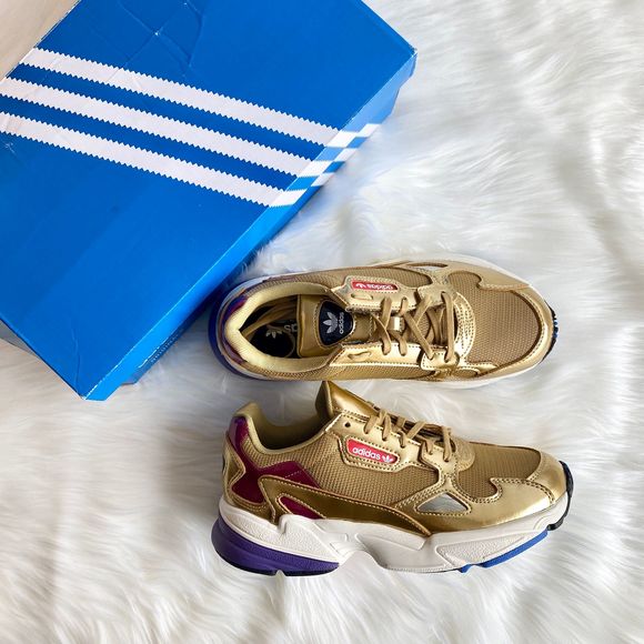 adidas originals new metallic gold falcon
